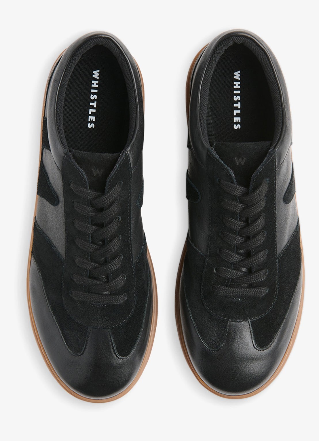 Whistles Sneaker van suède - detail 2 zwart