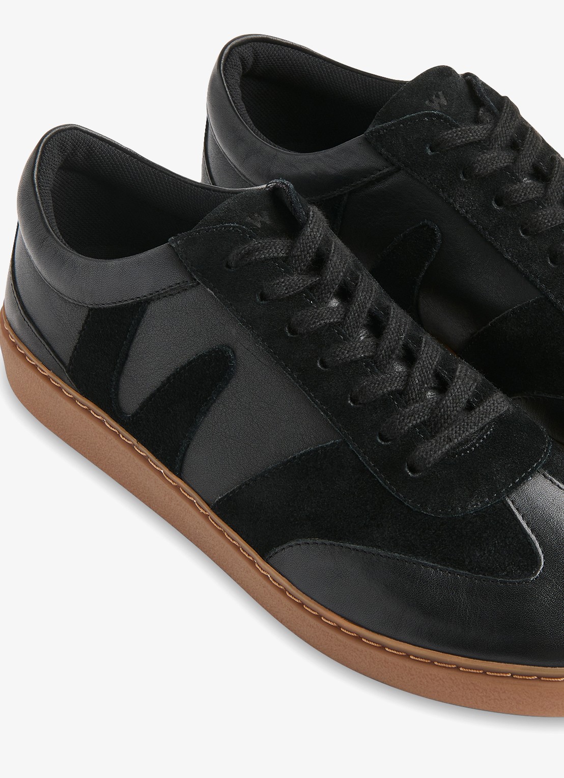 Whistles Sneaker van suède - detail 3 zwart