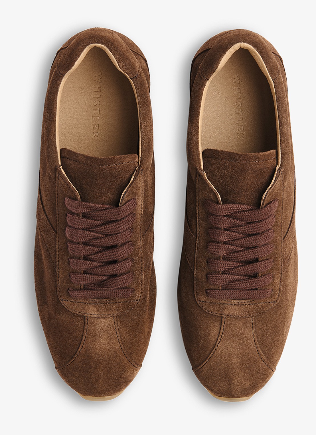 Whistles Sneaker van suède  - detail 3 bruin