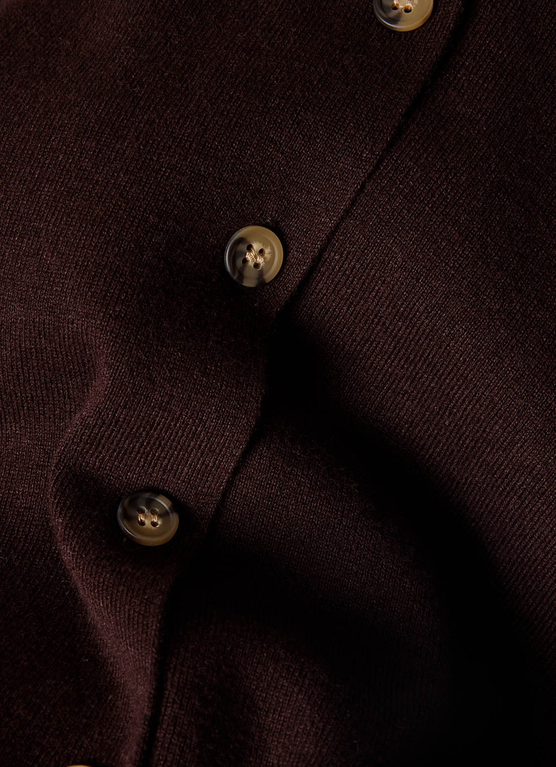 Whistles Spencer met V-hals - detail 5 bruin