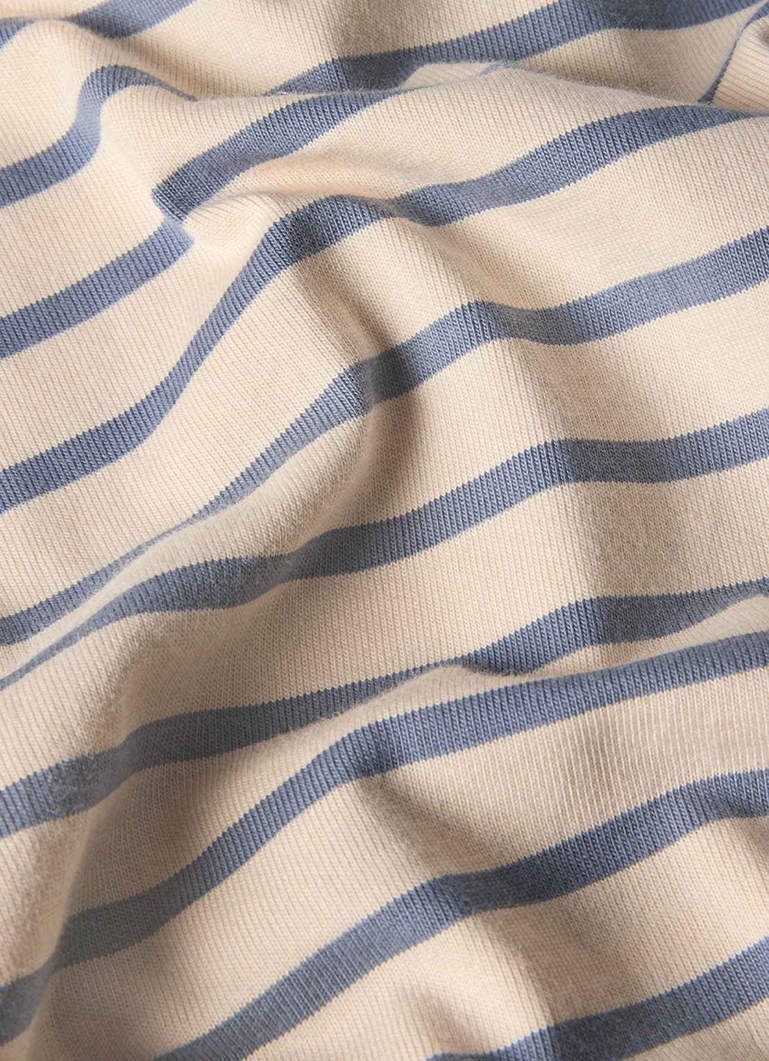 Whistles T-shirt met streepprint met ronde hals  - detail 3 staalblauw