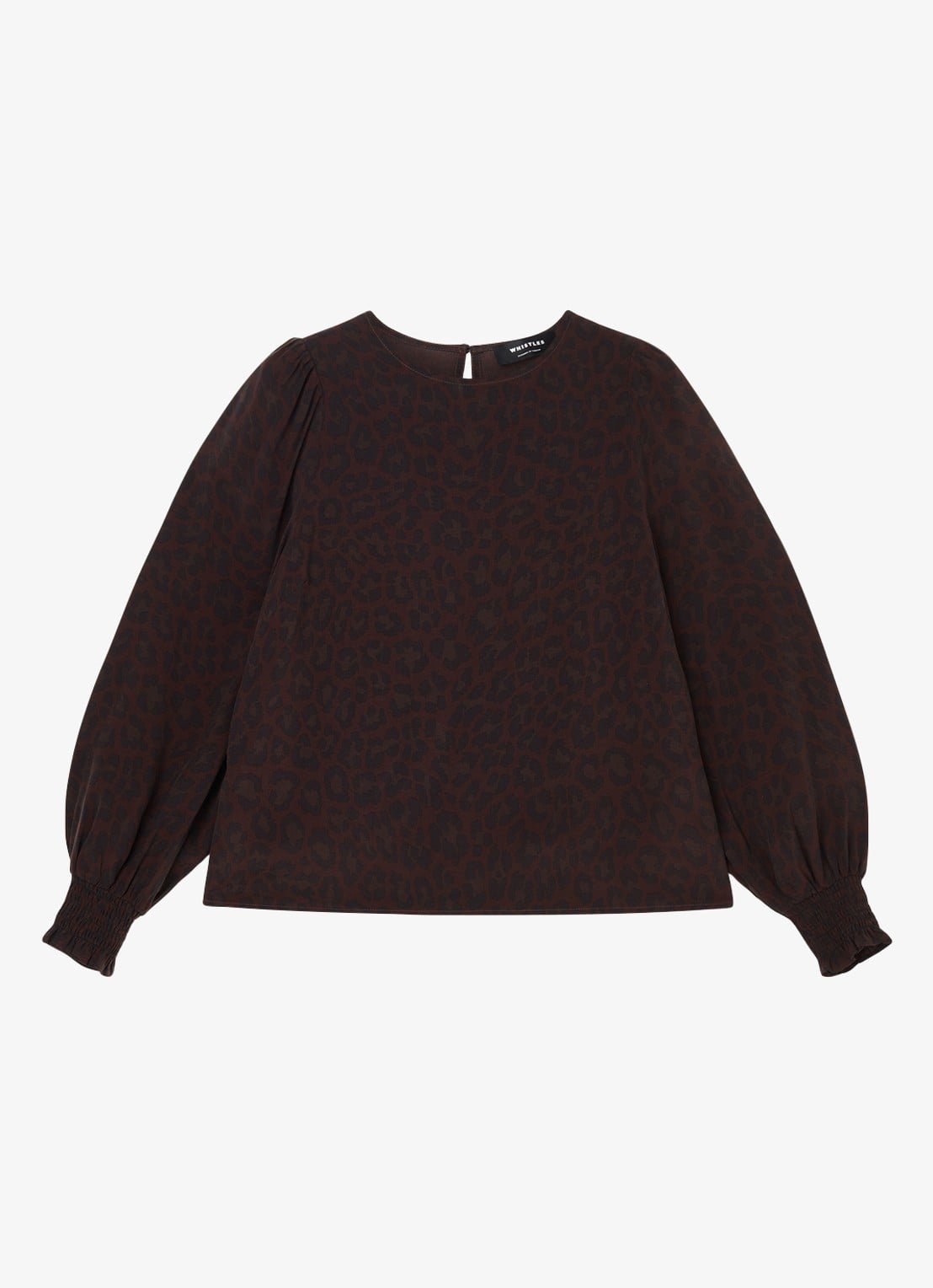 Whistles Tuniek met pofmouw - voorkant zwart