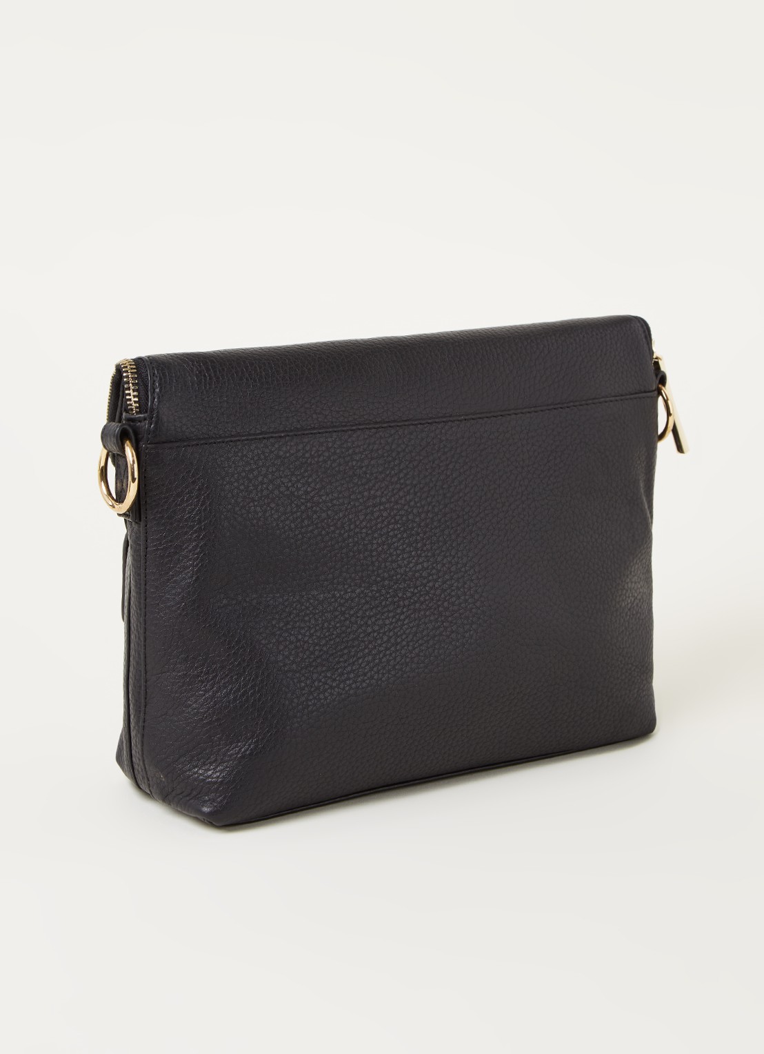 Whistles Vida crossbodytas van leer - achterkant 4 zwart