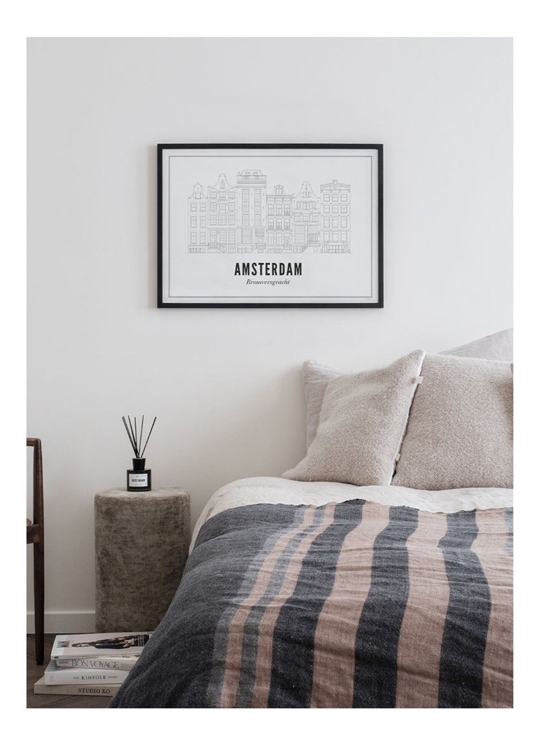 WIJCK. Amsterdam Brouwersgracht print - voorkant 4 wit