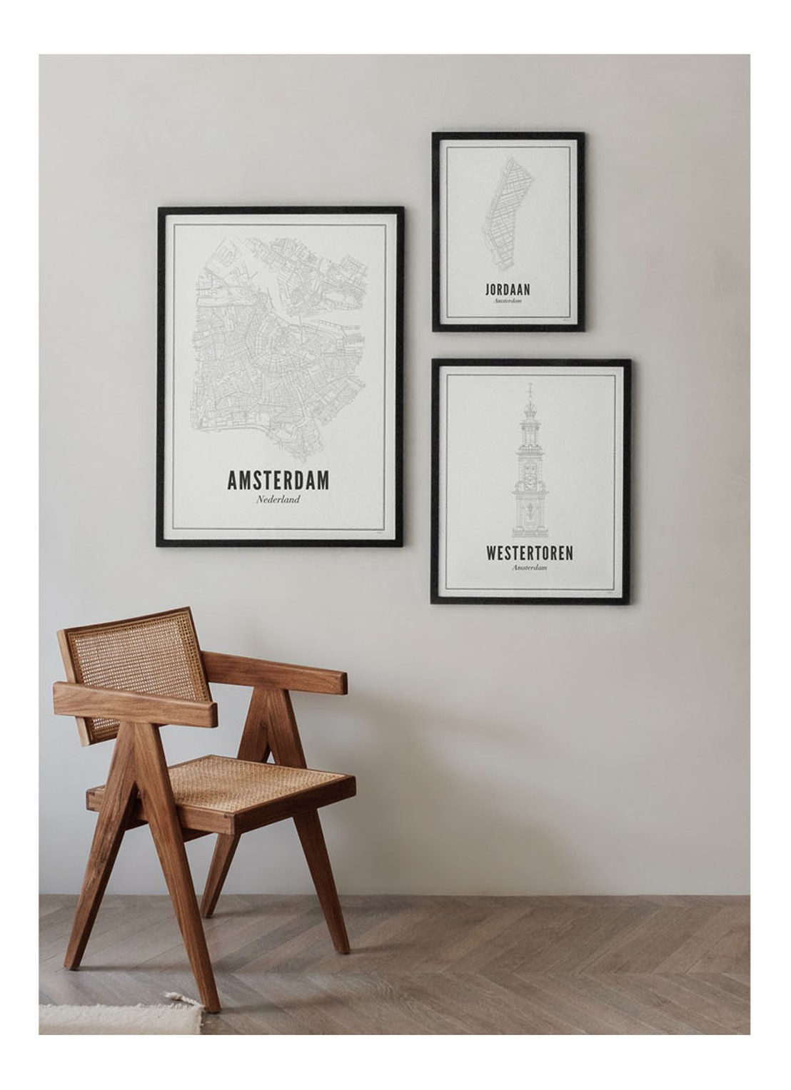 WIJCK. Amsterdam Stad print - voorkant 3 wit