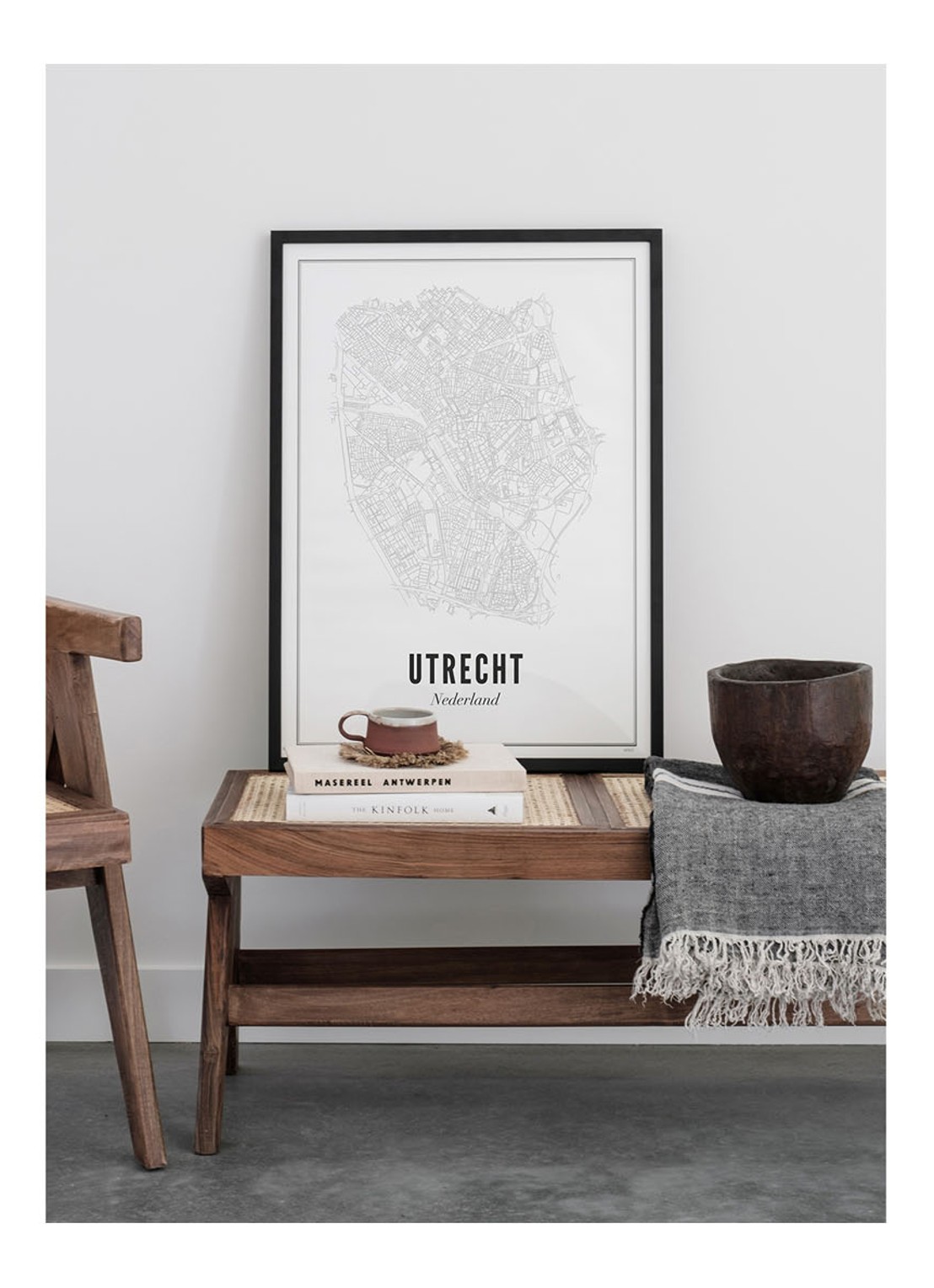 WIJCK. Utrecht Stad print - voorkant 2 wit
