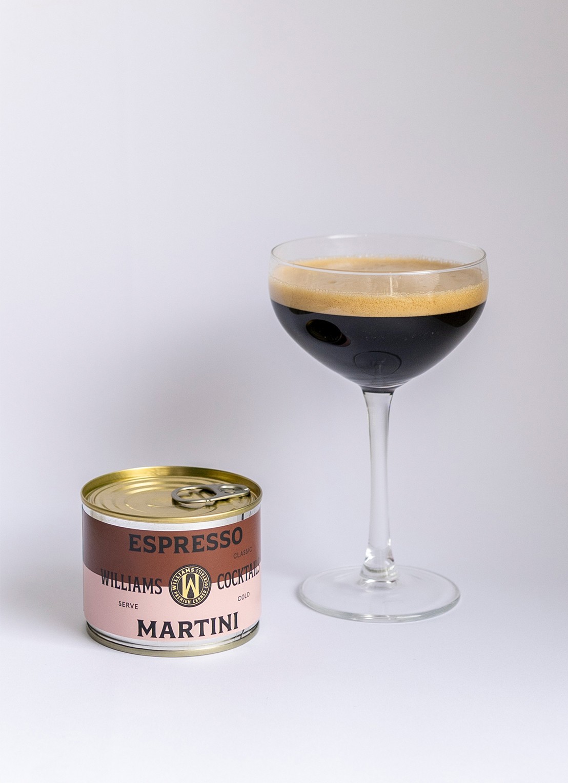 Williams Cocktails Espresso Martini cocktail 130 ml - voorkant 2 bruin