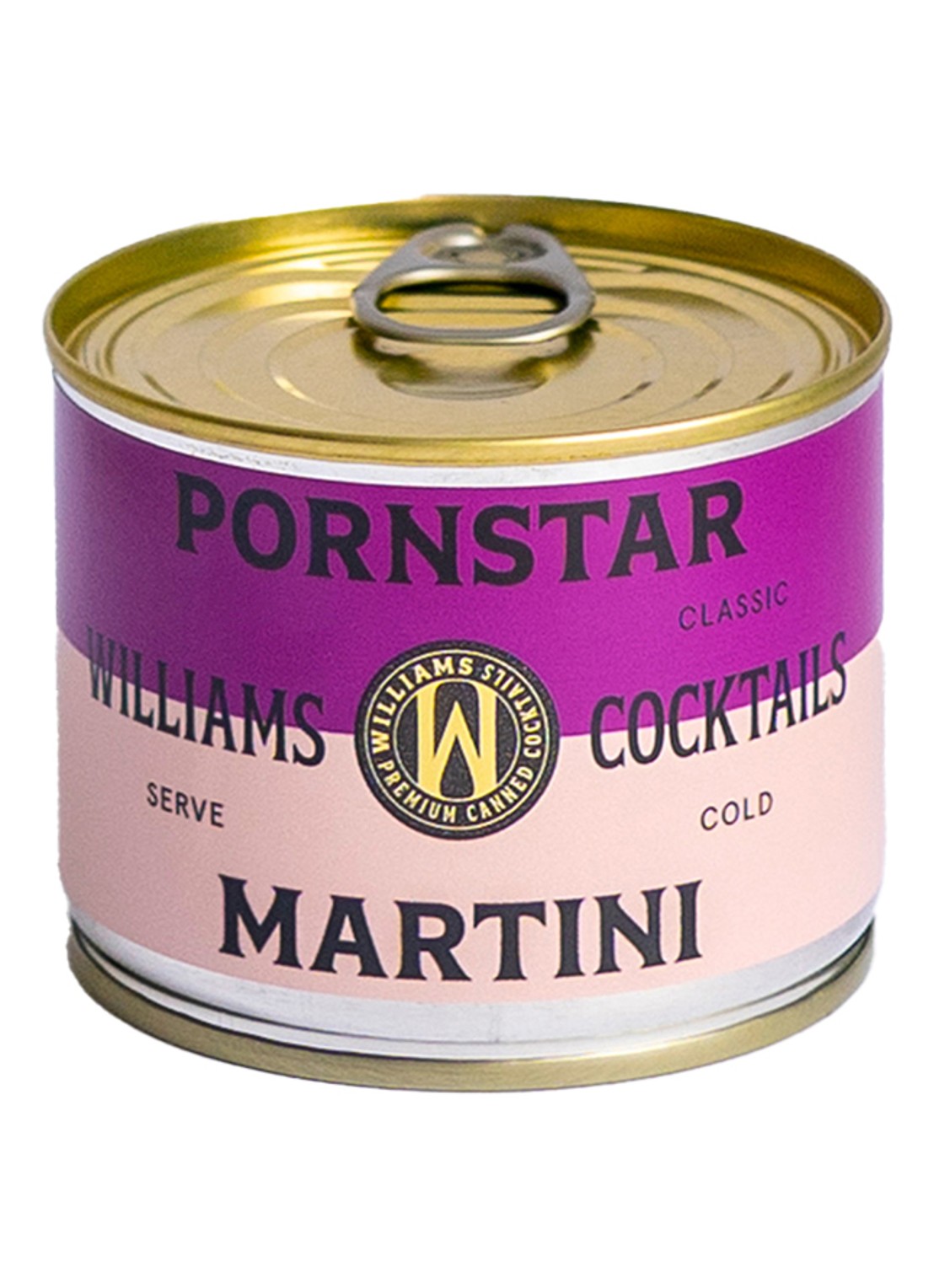 Williams Cocktails Pornstar Martini cocktail 130 ml - voorkant paars
