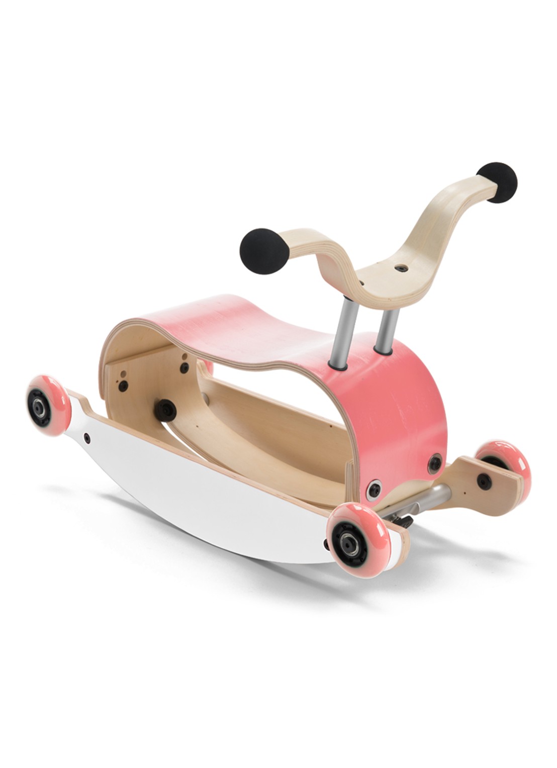 Wishbone Mini Flip 3-in-1 loopwagen - voorkant 2 roze