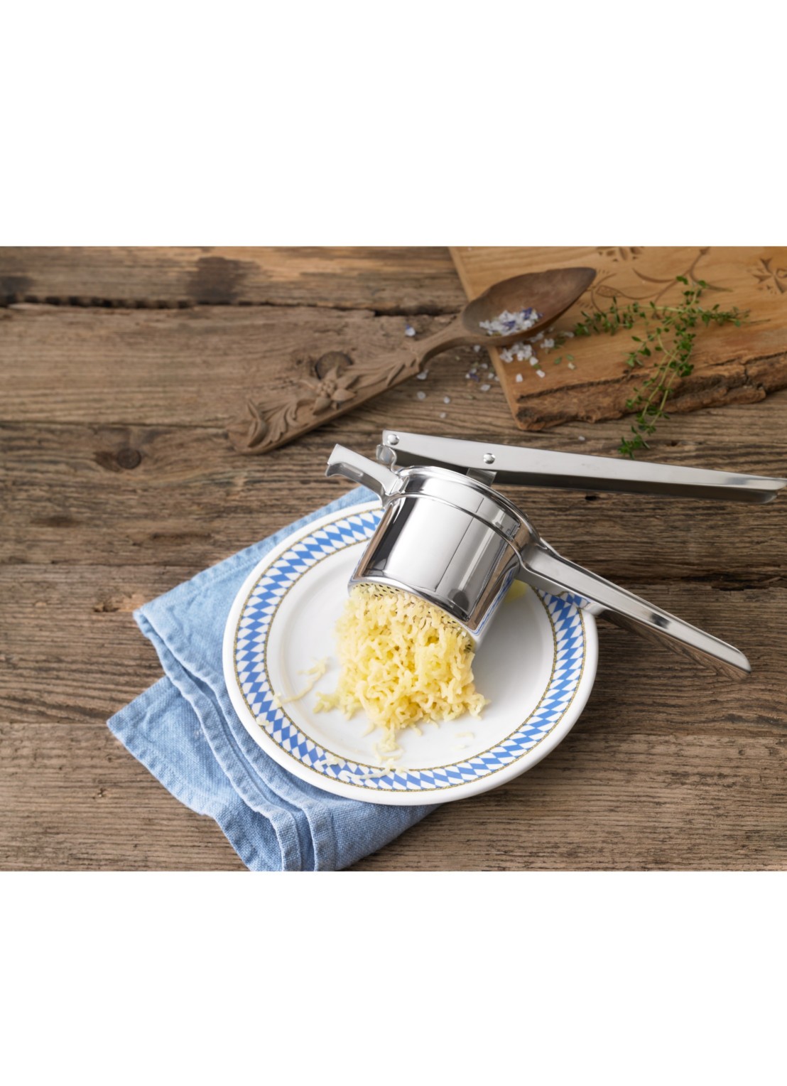 WMF Aardappelpers - voorkant 2 zilver