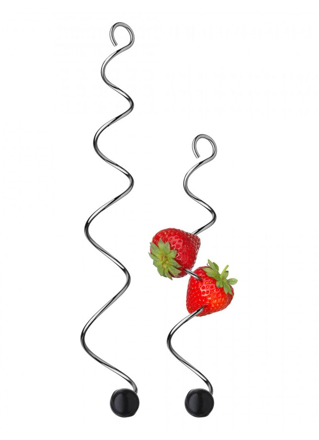 WMF Fruitspies voor karaf set van 2 - voorkant zilver