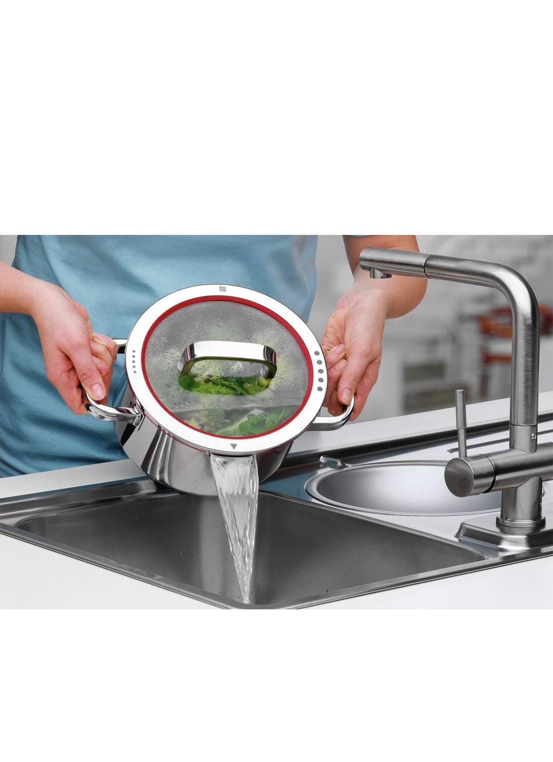 WMF Function 4 kookpan Ø20 cm - voorkant 2 zilver