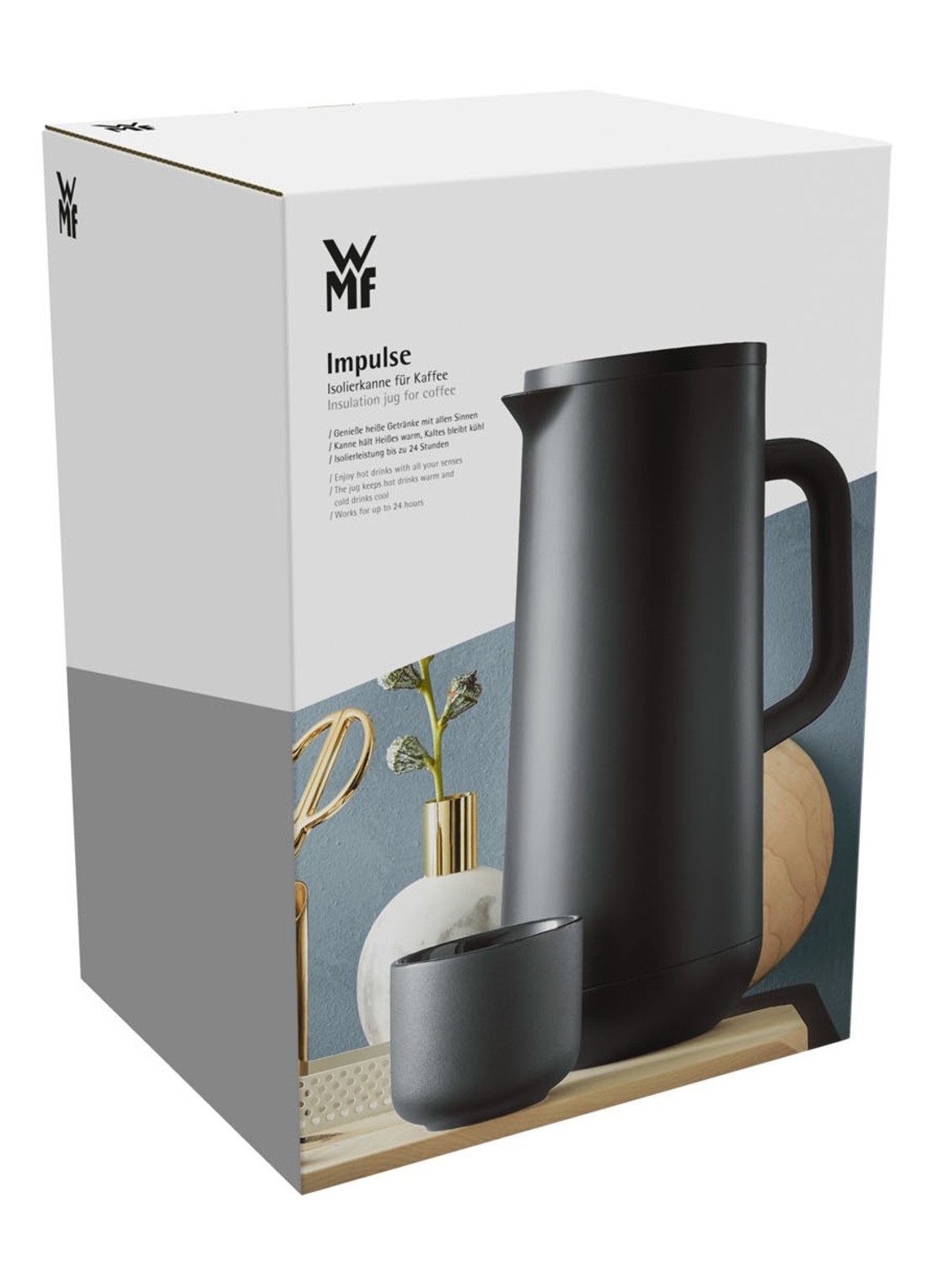 WMF Impulse thermoskan 1 liter - detail 7 zwart