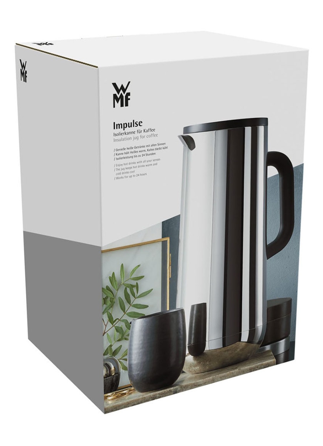 WMF Impulse thermoskan 1 liter - detail aluminium