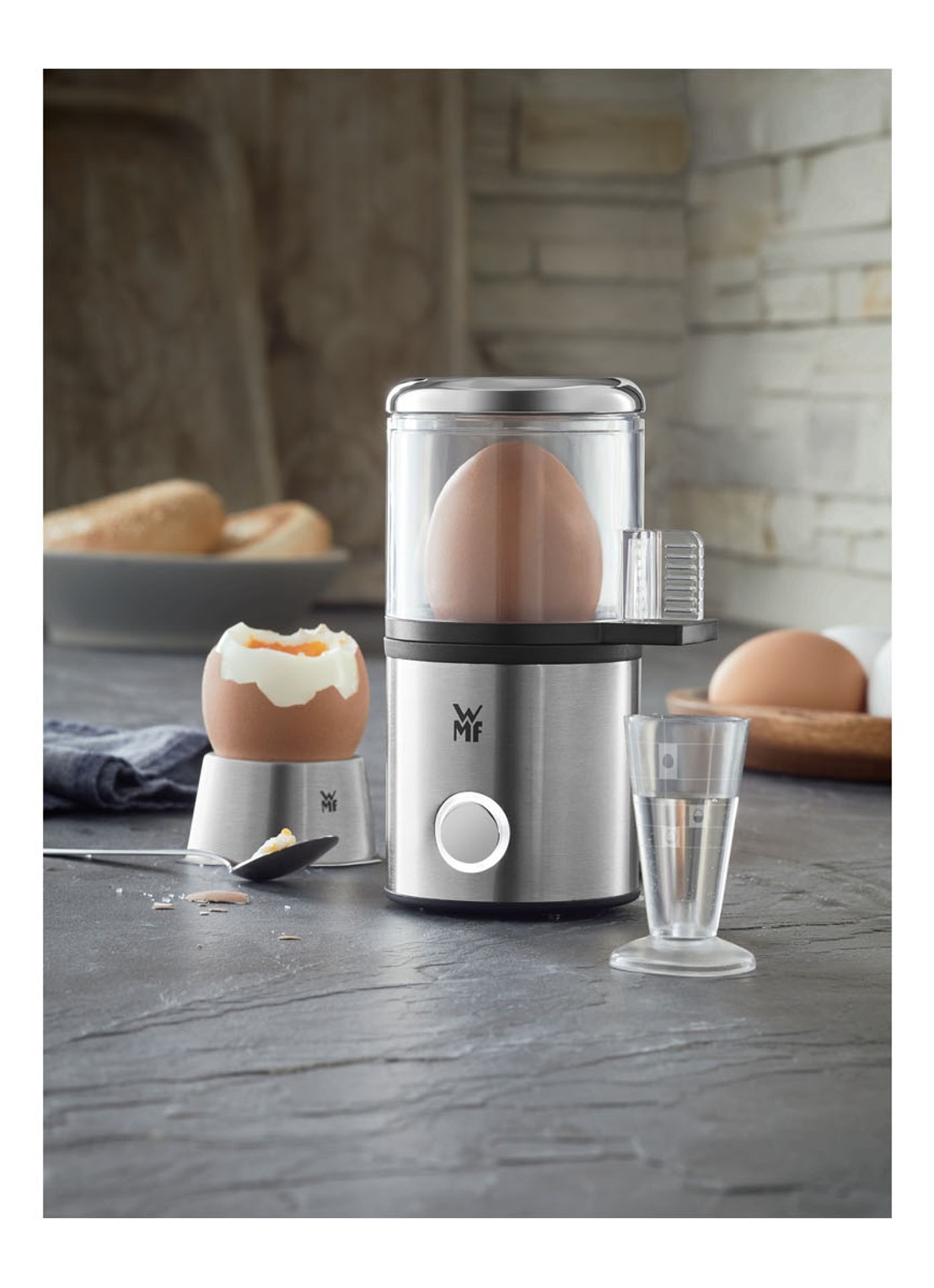 WMF KITCHENminis 1 Egg My Egg eierkoker - voorkant 2 zilver