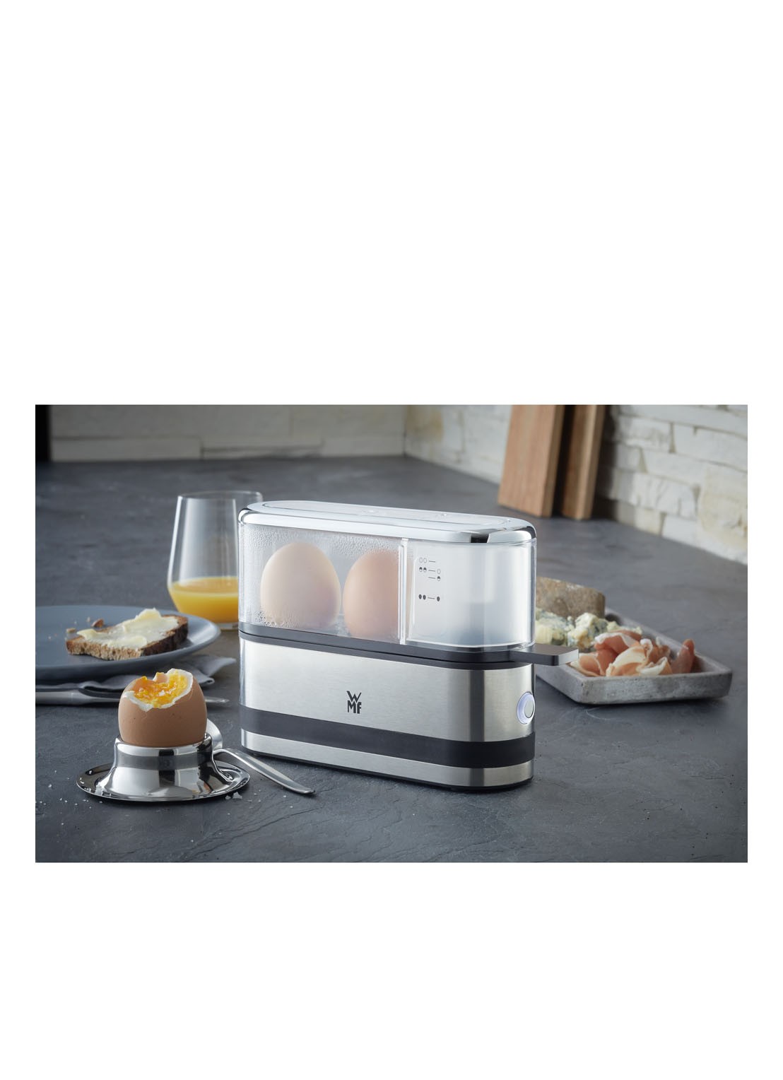 WMF KITCHENminis 2 Egg eierkoker  - detail 4 zilver