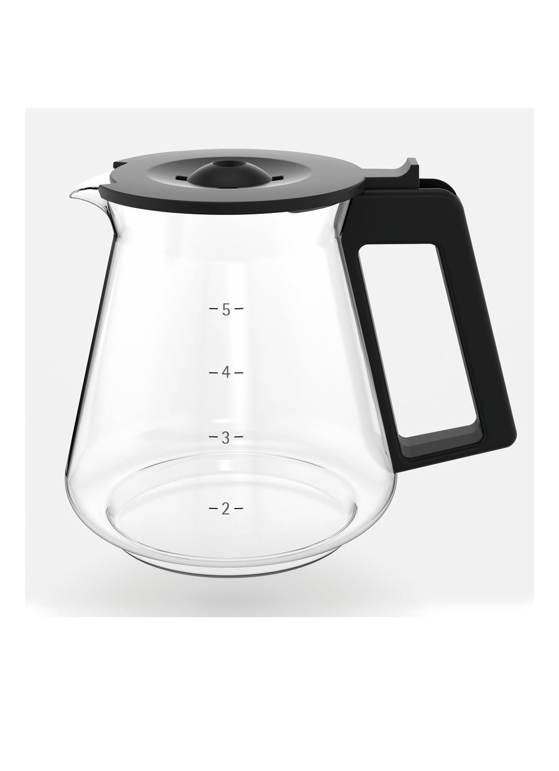 WMF KITCHENminis Aroma koffiezetapparaat met glazen kan - detail zilver