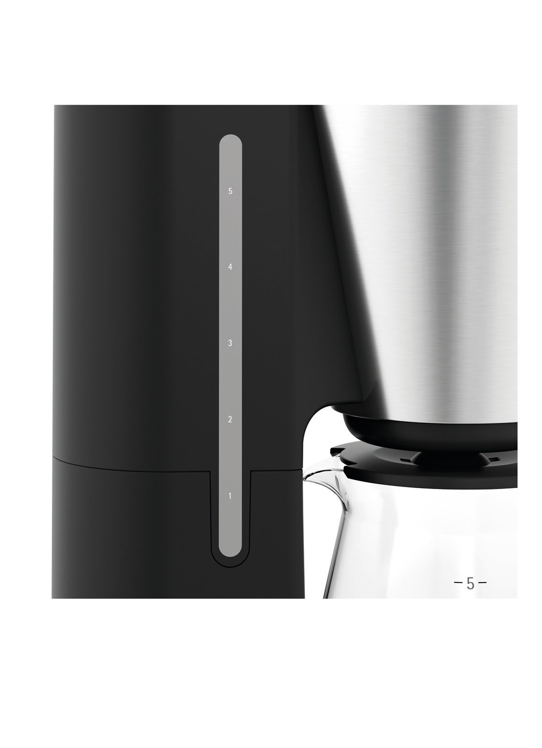 WMF KITCHENminis Aroma koffiezetapparaat met glazen kan - detail 5 zilver