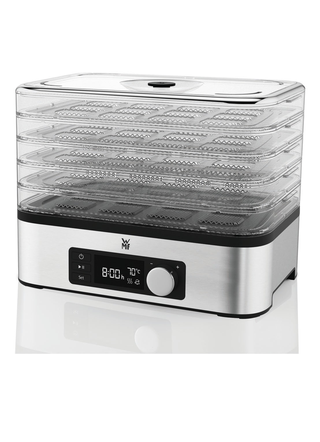 WMF KITCHENminis snack-to-go droogoven - voorkant 2 zilver