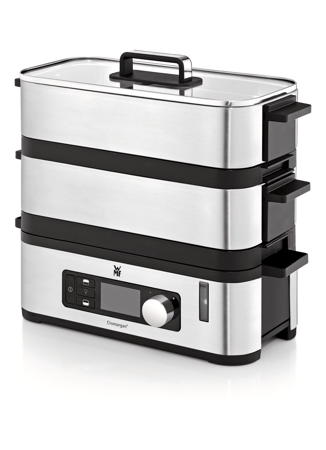 WMF KITCHENminis Vitalis E stoomkoker 415090011 - voorkant roestvrijstaal