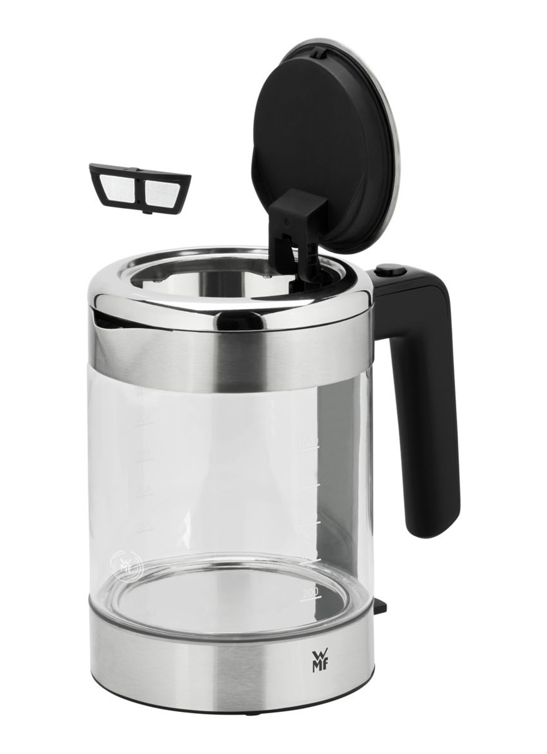 WMF KITCHENminis waterkoker 1 liter  - detail transparant