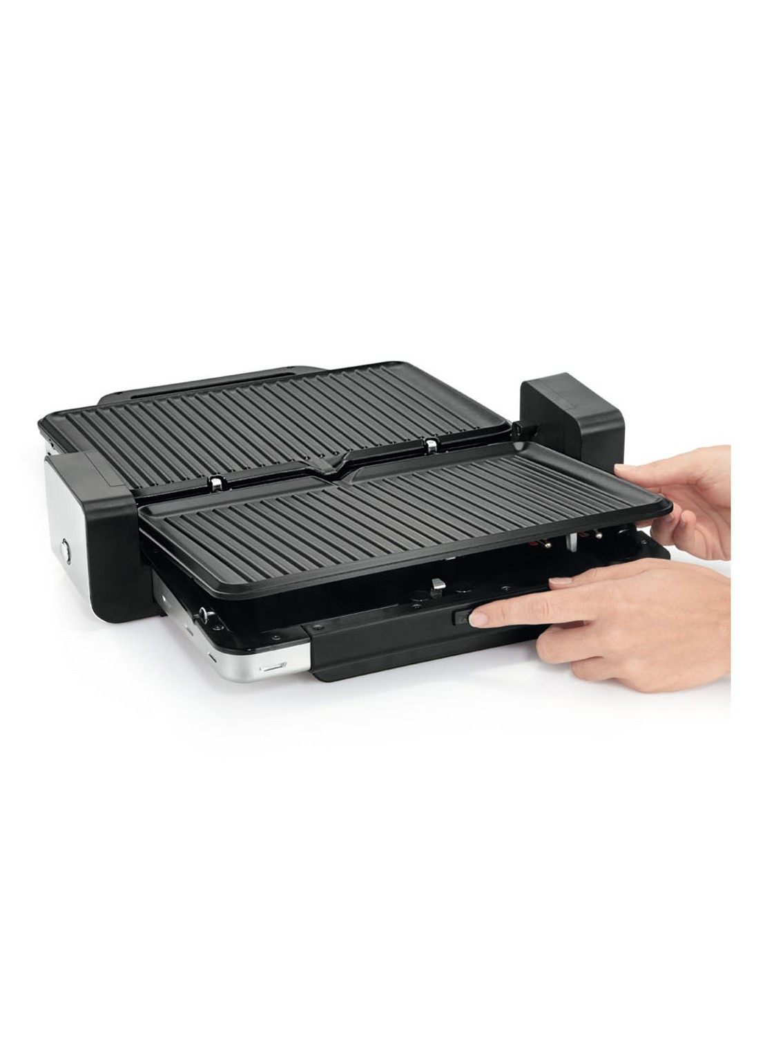 WMF LONO contactgrill + tafelgrill 2-in-1 - detail 6 zilver