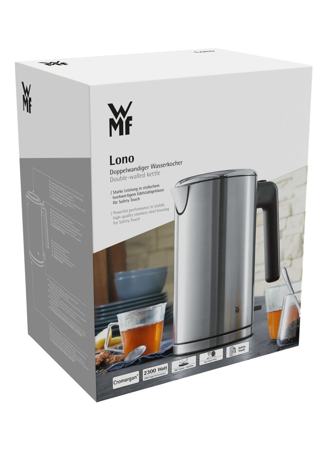 WMF LONO dubbelwandige waterkoker 1,3 liter 0413210011 - detail 3 zilver