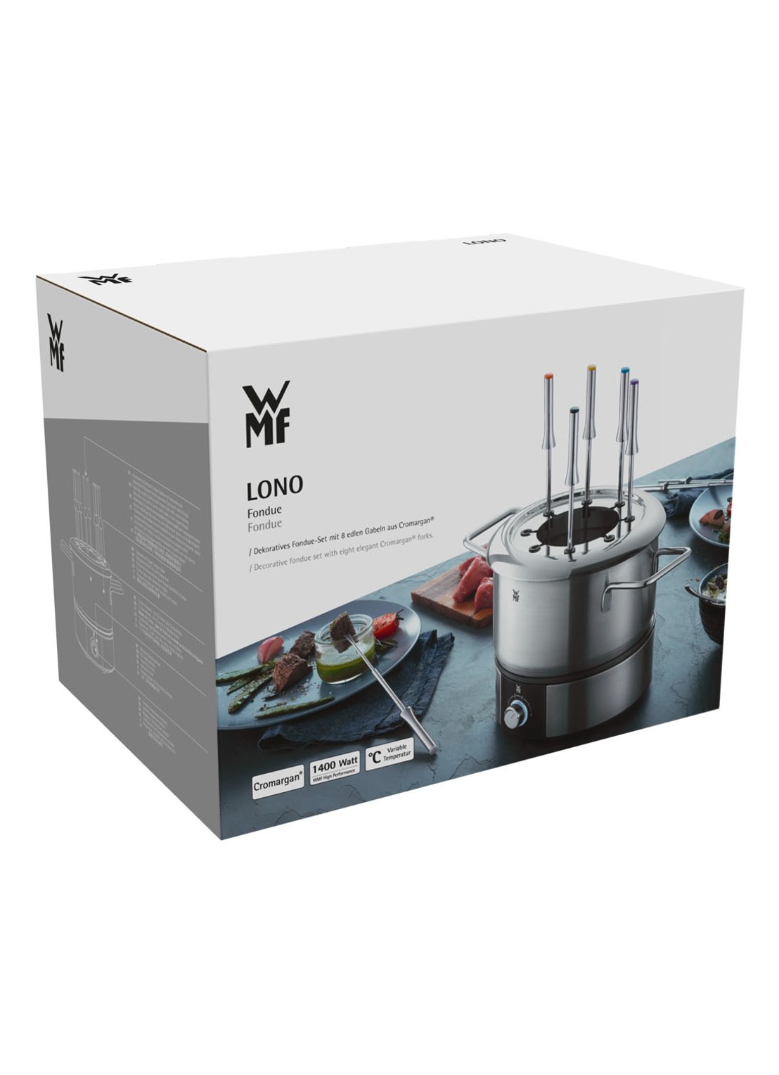 WMF Lono fondueset - detail 6 zilver