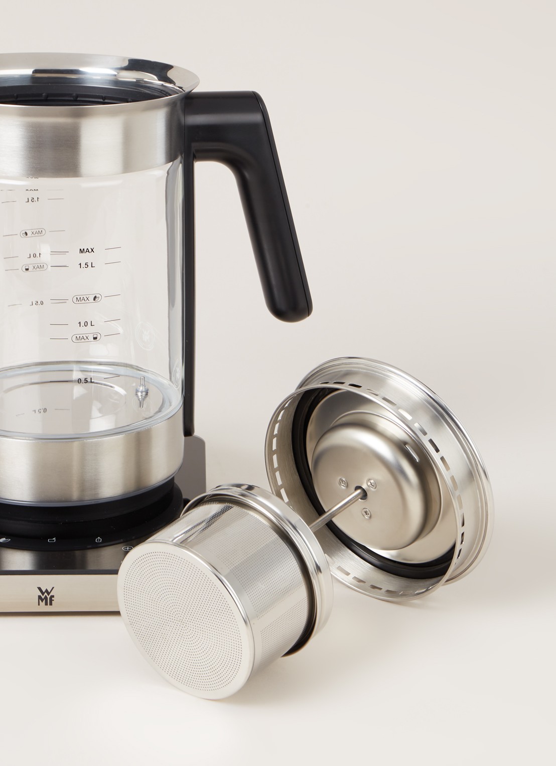 WMF Lumero Multifunctionele waterkoker 1,6 liter - detail transparant