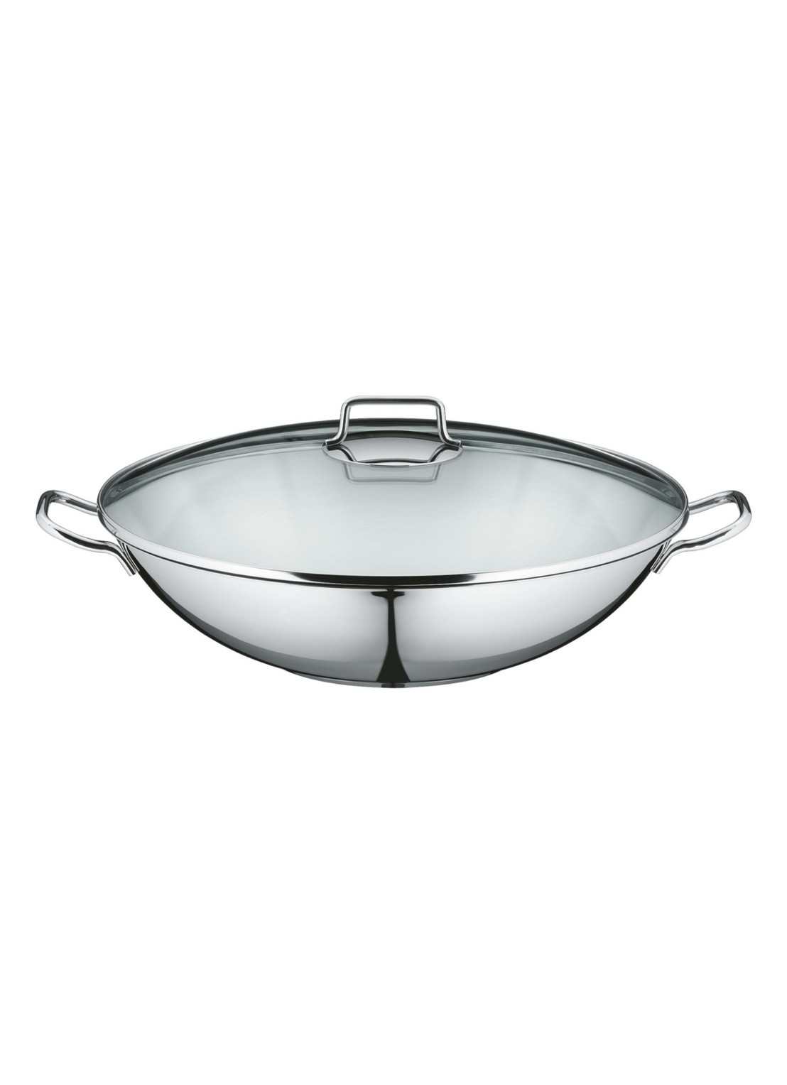 WMF Macao wok 4-delig, 36 cm - detail 3 zilver