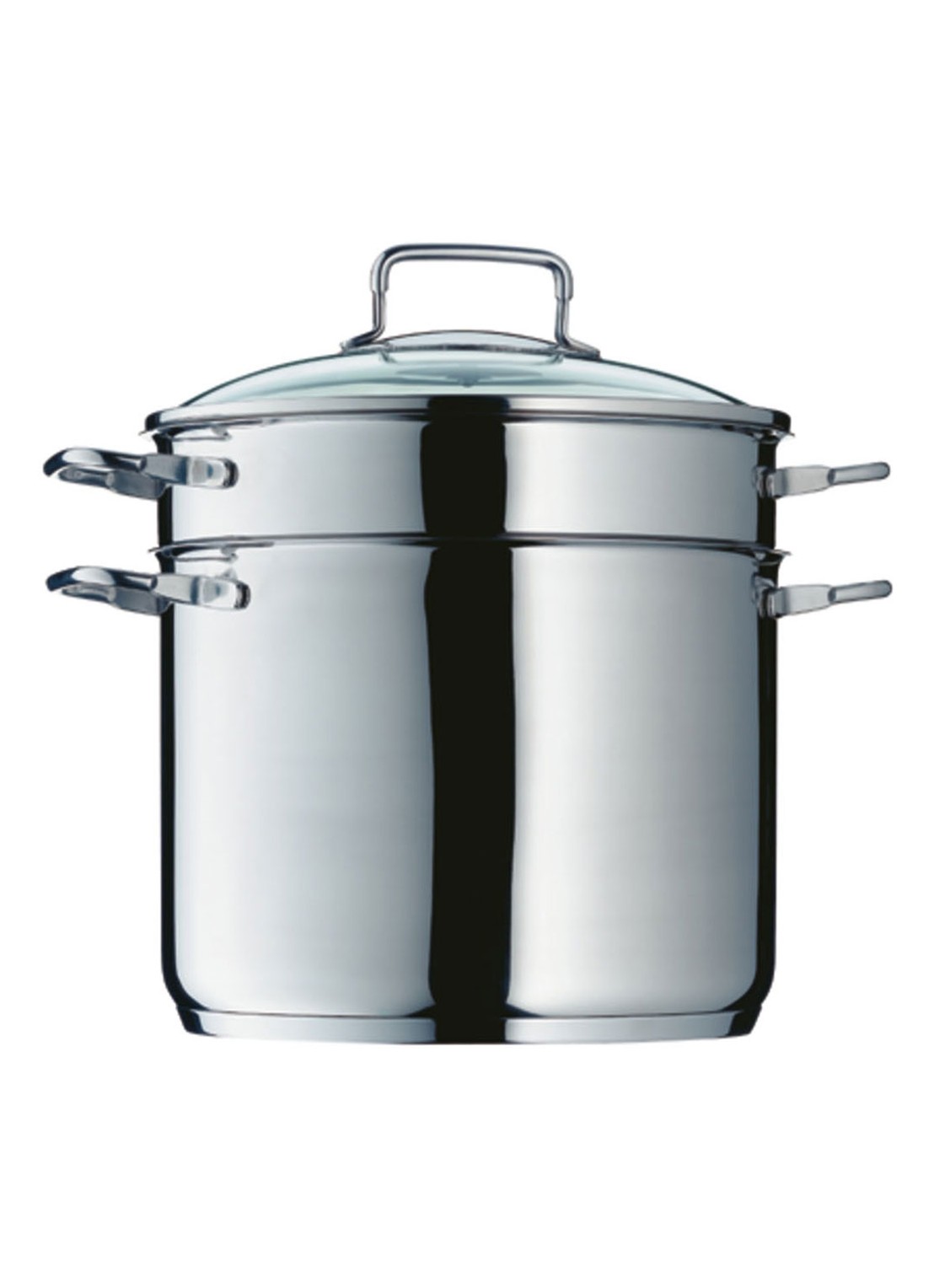 WMF Pastapan met stoominzet 24 cm  - detail 5 zilver
