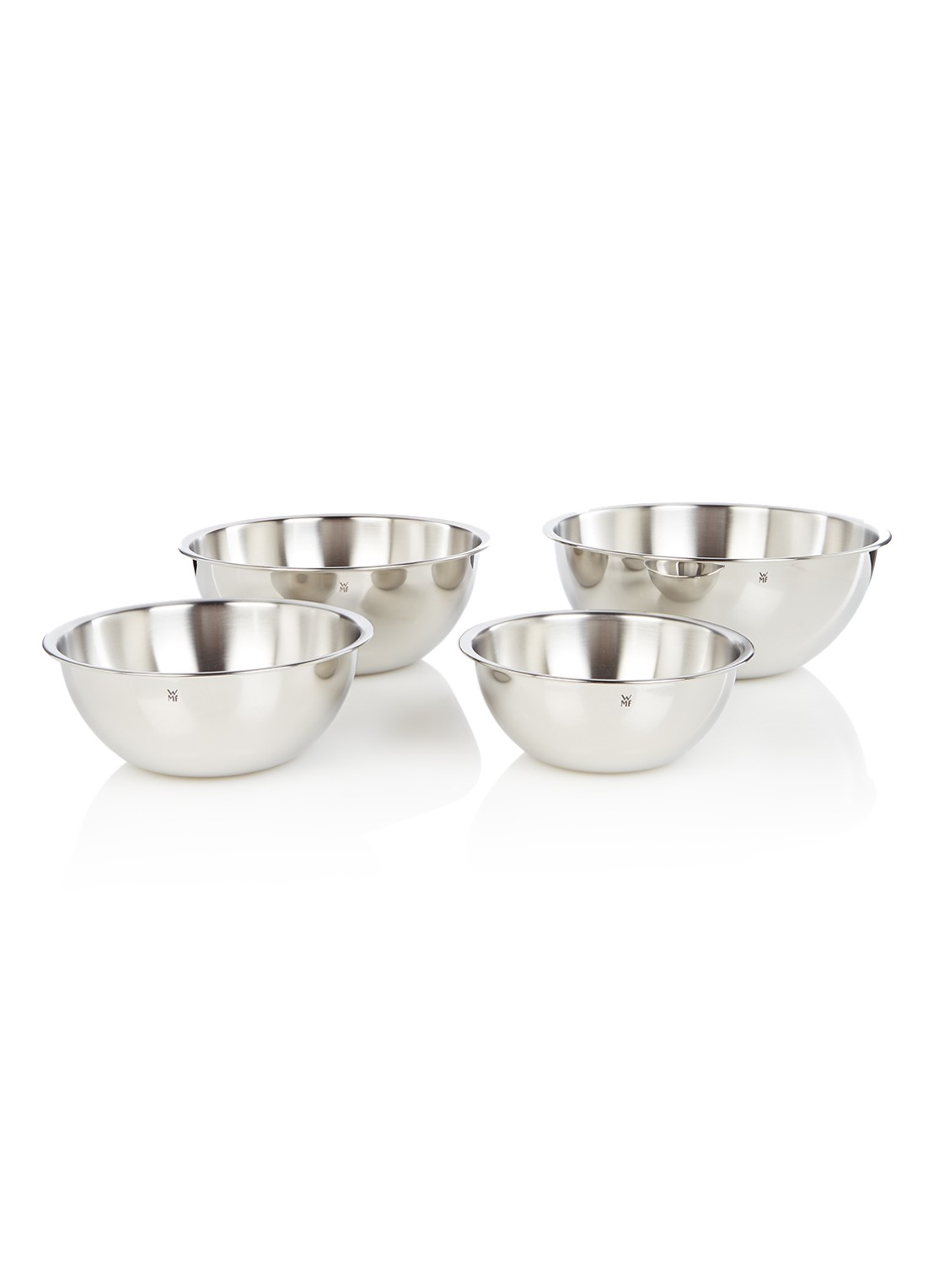 WMF Schaal set van 4 - voorkant zilver