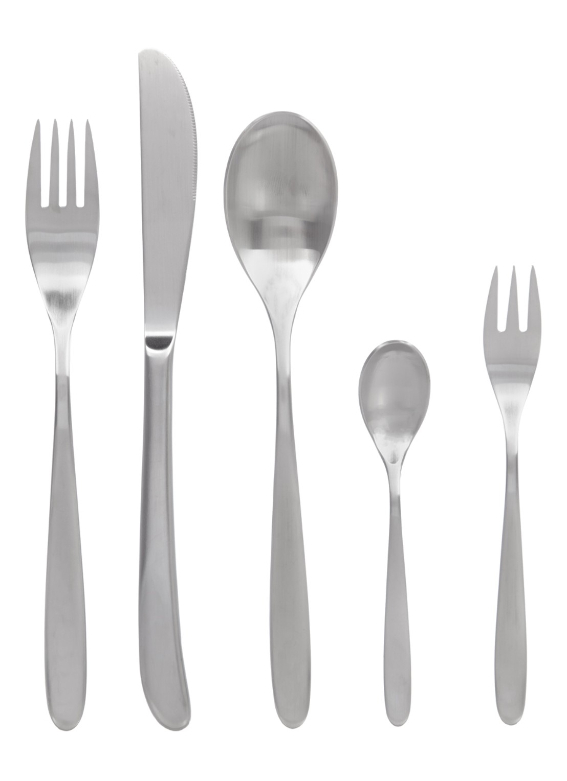 WMF Silk Matt bestekset 30-delig - voorkant zilver