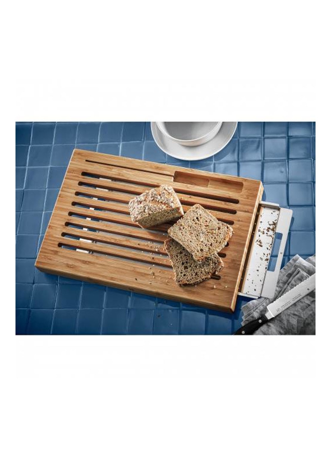 WMF Smart Storage broodplank van bamboe 42 x 24 cm - detail 4 lichtbruin