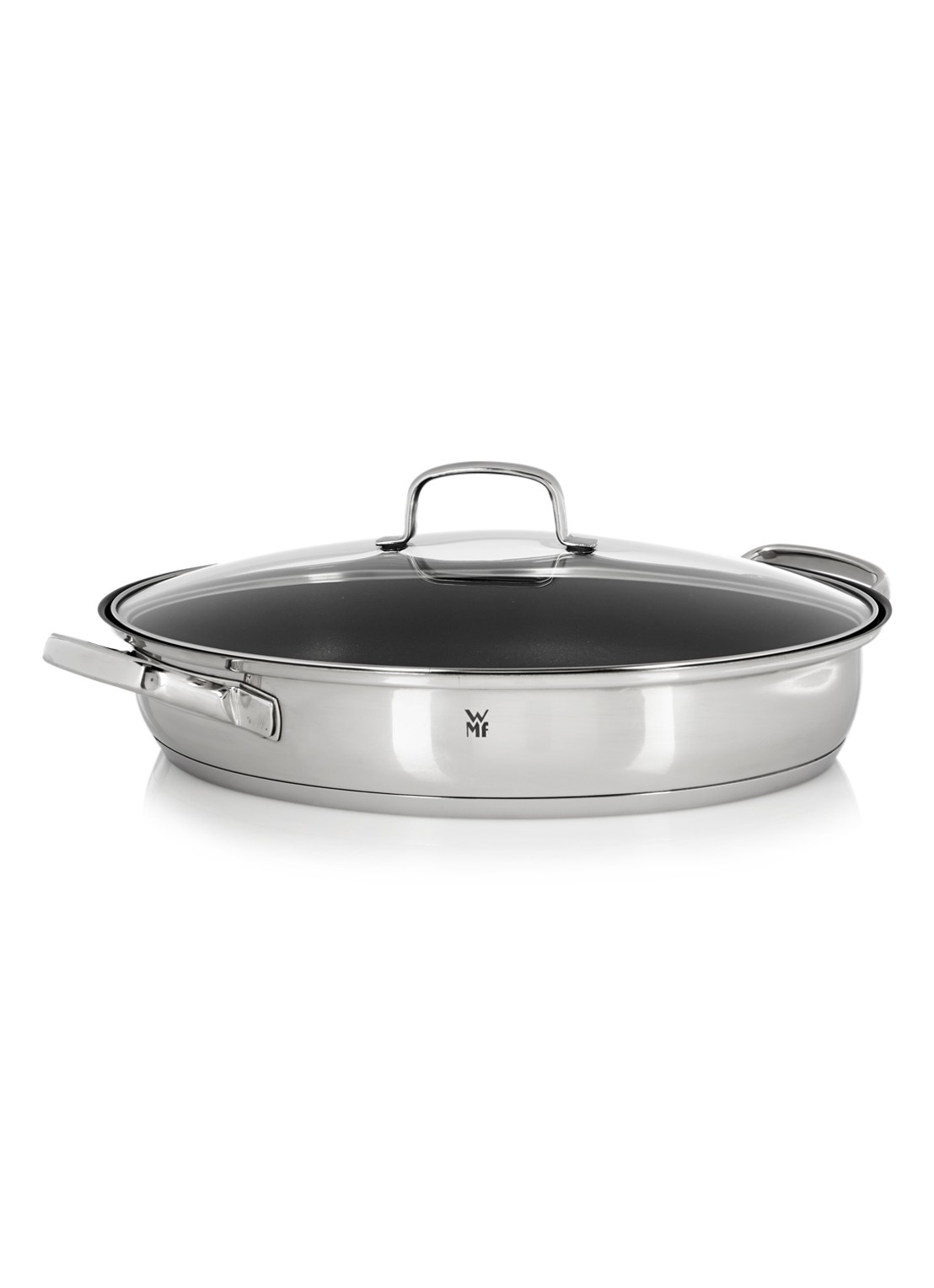 WMF Vispan 26 cm  - voorkant zilver