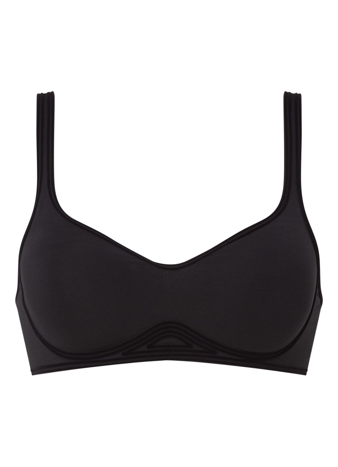 Wolford 3W Cup bralette met uitneembare padding - voorkant 3 zwart