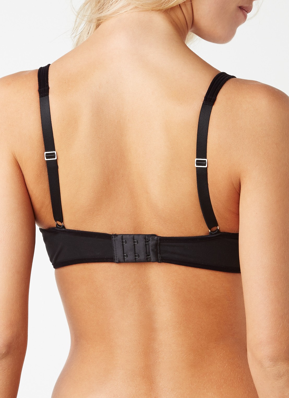 Wolford 3W Skin Bra naadloze bralette - achterkant 3 diepzwart