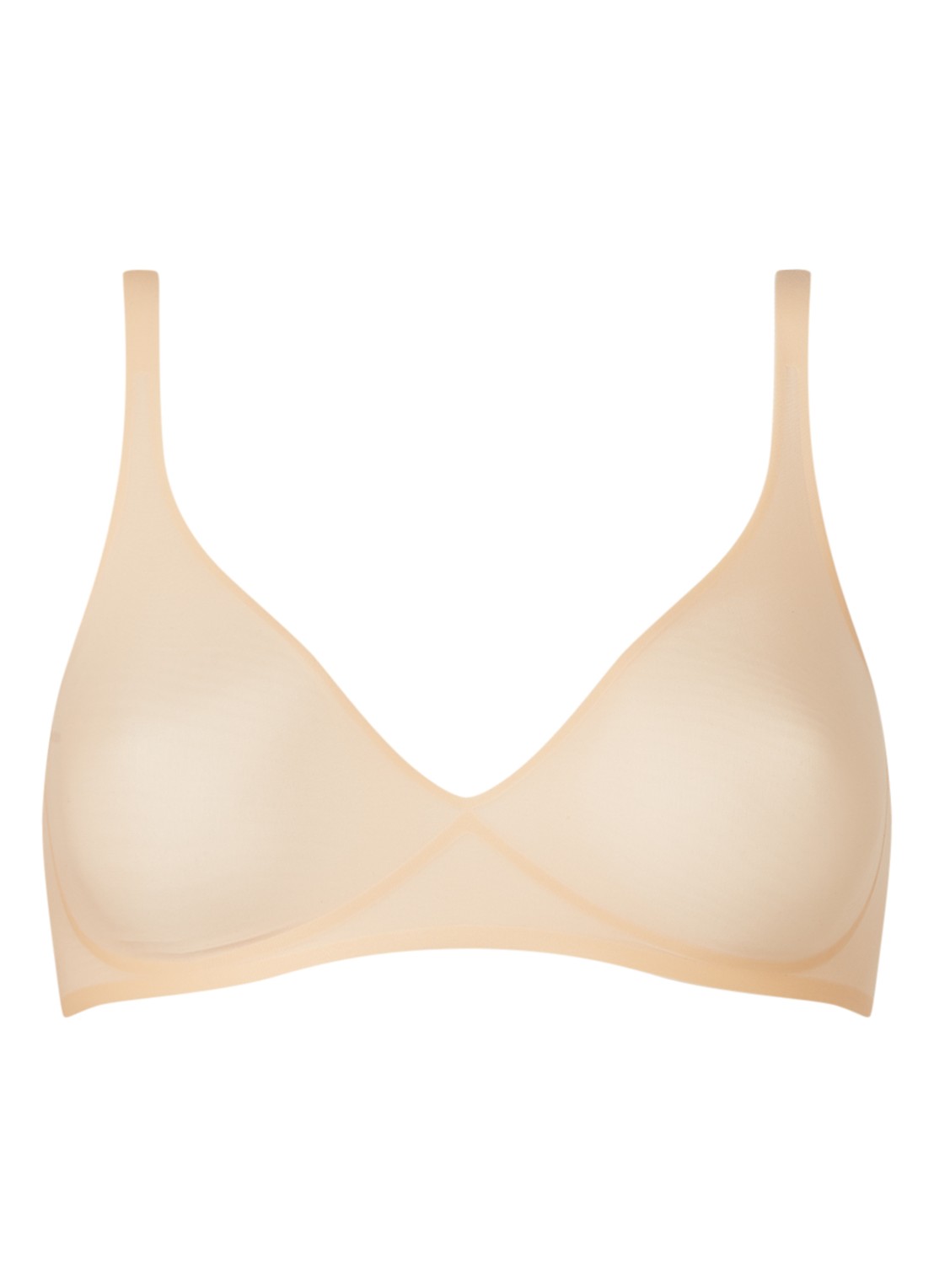 Wolford 3W Skin naadloze bralette - voorkant 2 beige