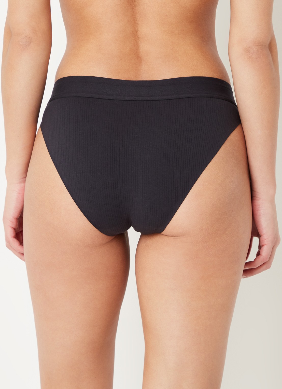 Wolford Beauty Cotton slip - achterkant 4 diepzwart