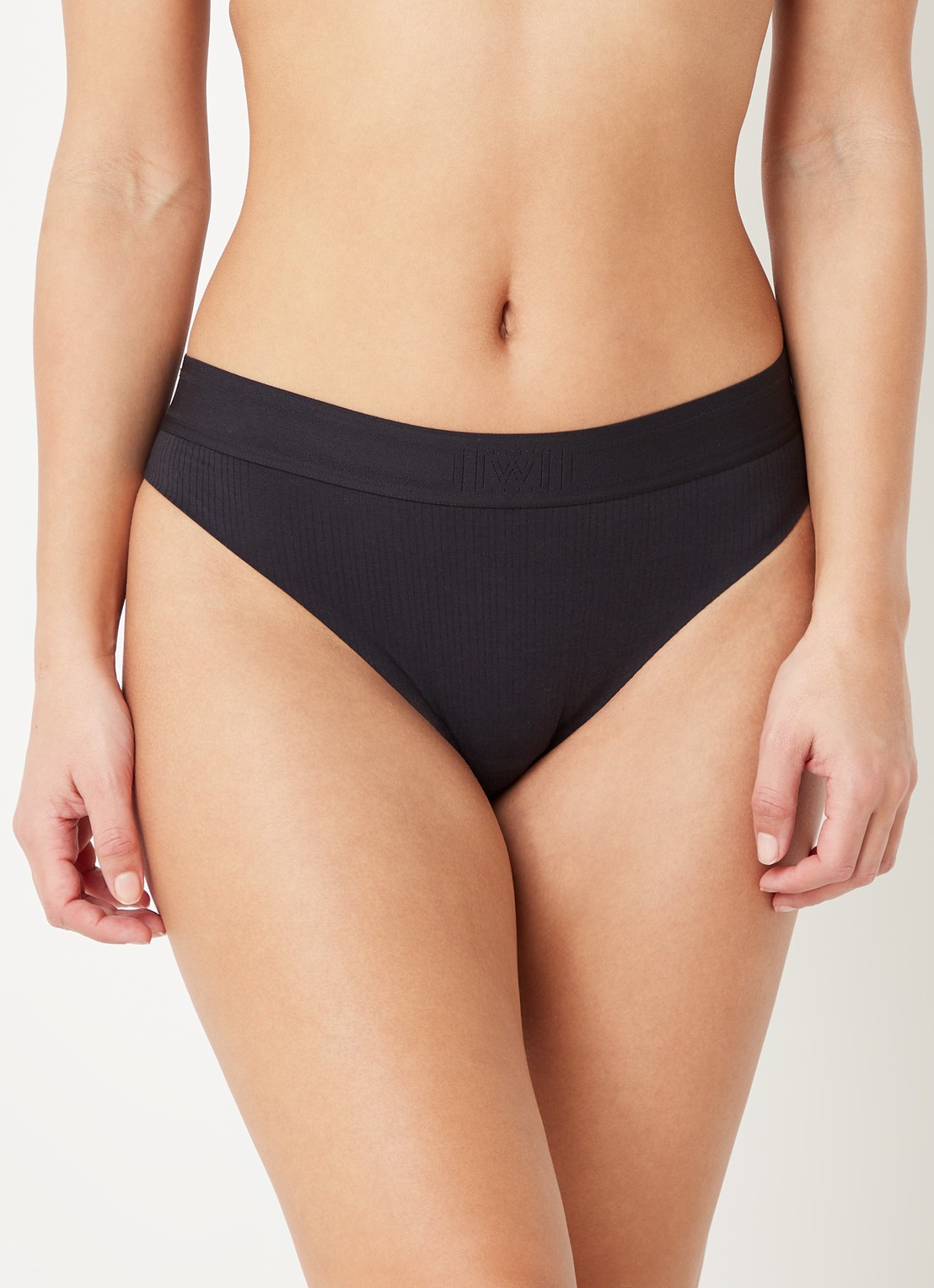 Wolford Beauty Cotton slip - detail 2 diepzwart