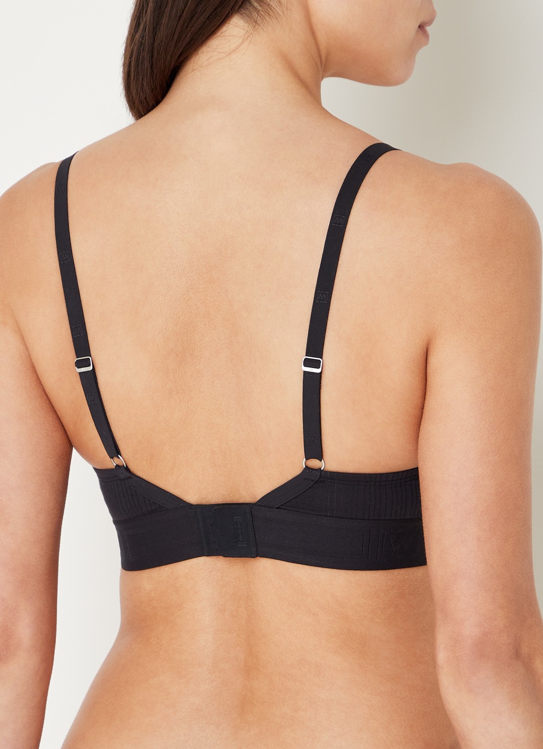 Wolford Beauty Cotton voorgevormde bh met beugel - achterkant 3 zwart