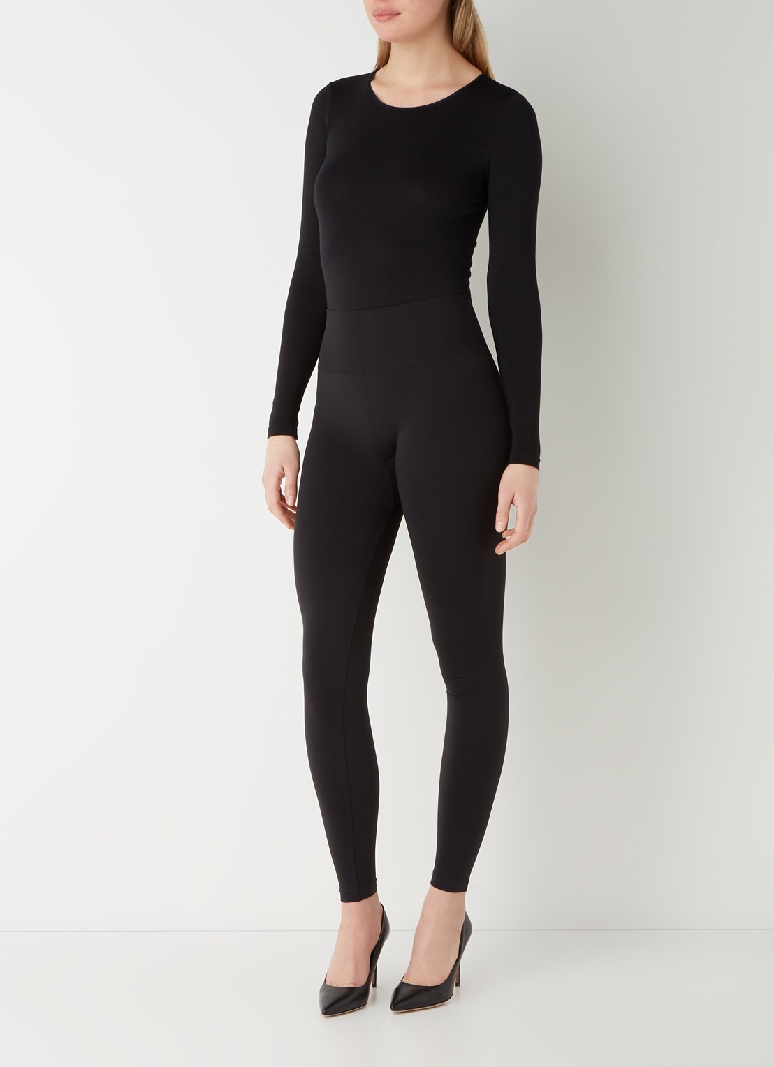 Wolford Berlin body met lange mouwen - voorkant 3 zwart