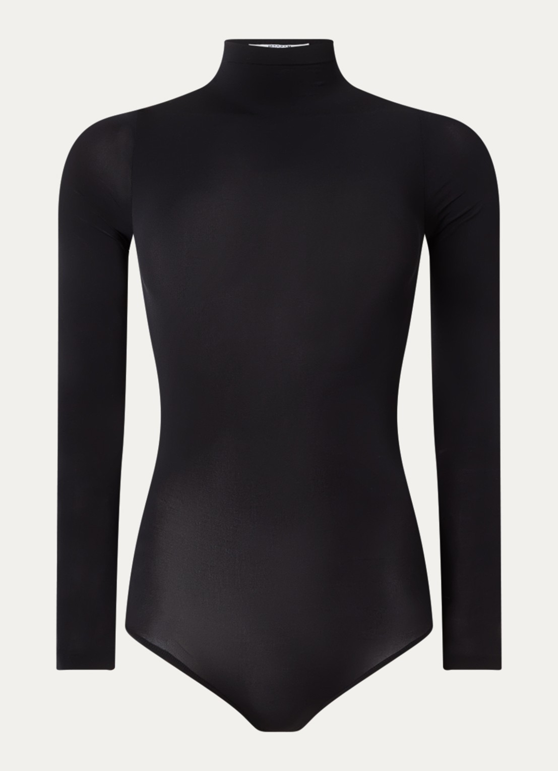 Wolford Buenos Aires stringbody met col - voorkant 2 zwart