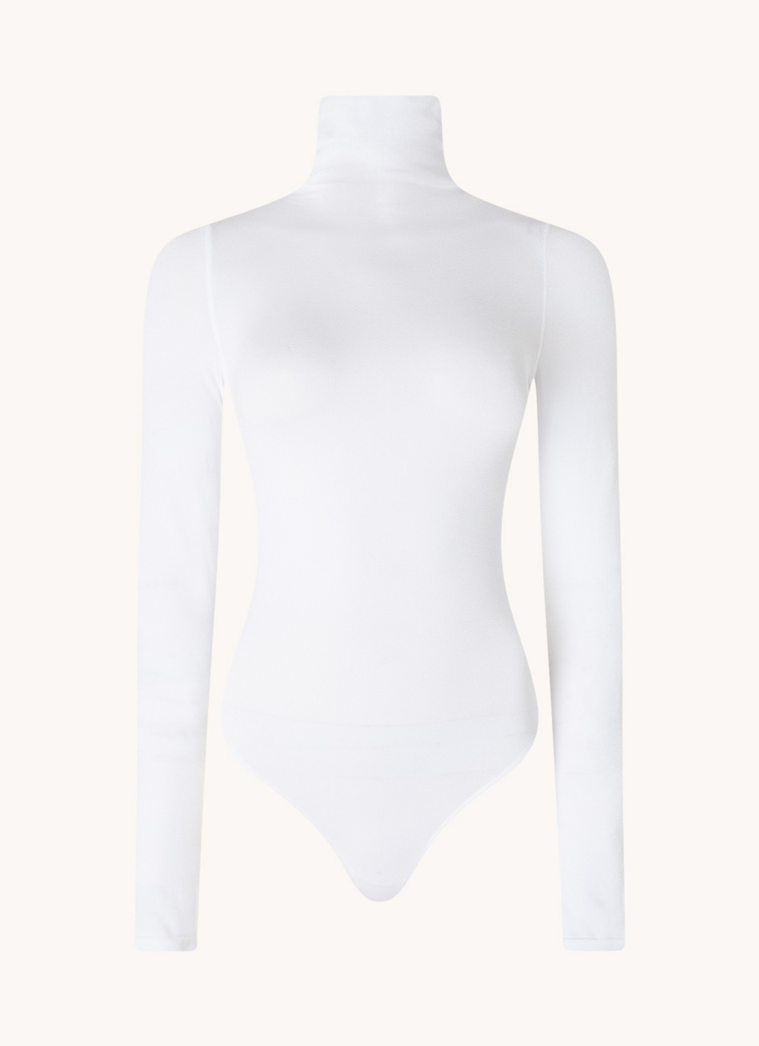 Wolford Colorado body met col - voorkant wit