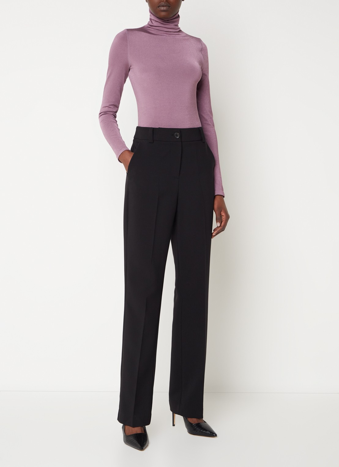 Wolford Colorado body met col - voorkant 3 lavendel