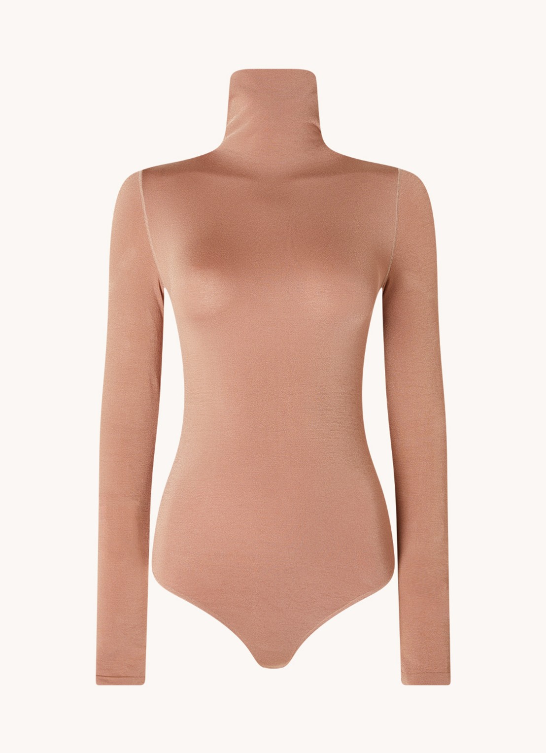 Wolford Colorado body met col - voorkant 3 camel