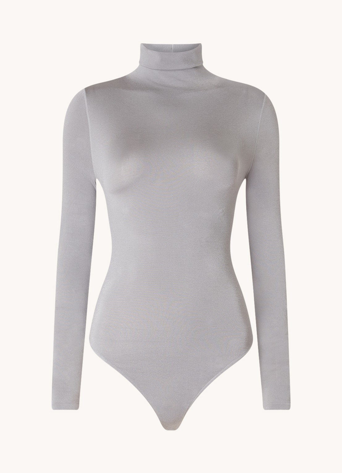 Wolford Colorado body met col - voorkant 2 lichtgrijs