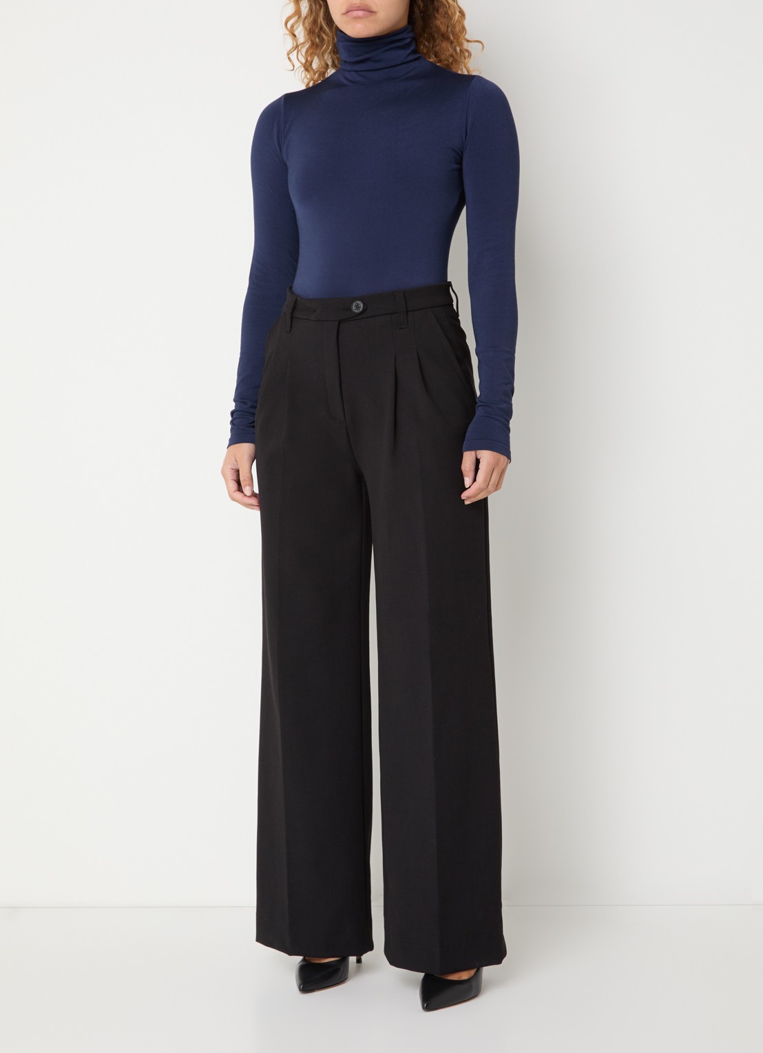 Wolford Colorado body met col - voorkant 3 blauw