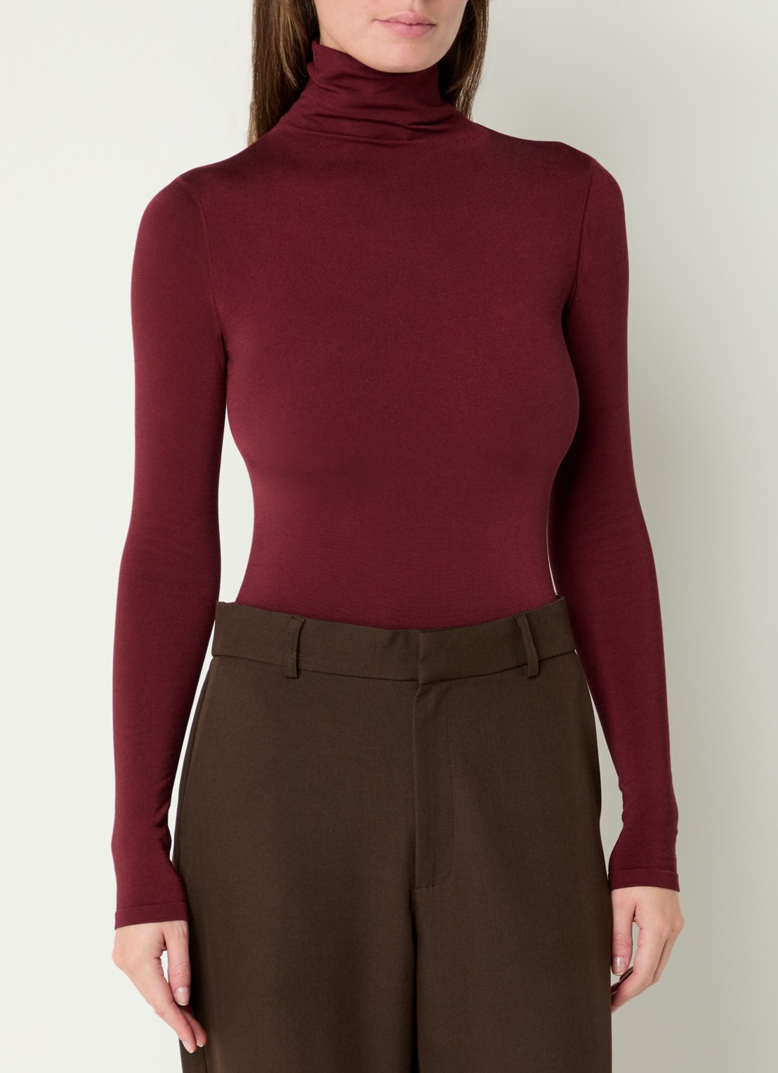 Wolford Colorado body met col - detail 4 diepzwart