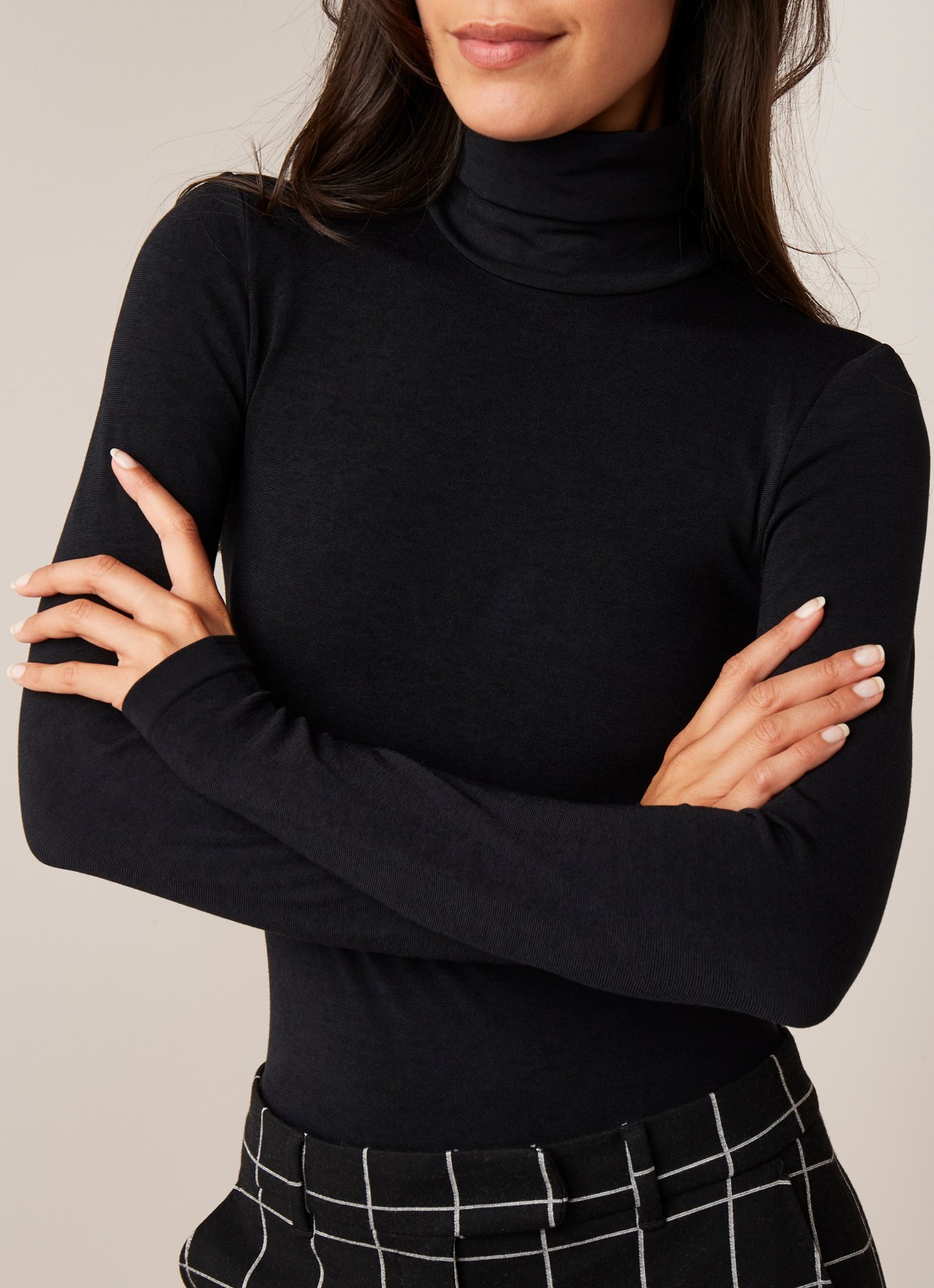 Wolford Colorado stringbody met col - detail 4 zwart